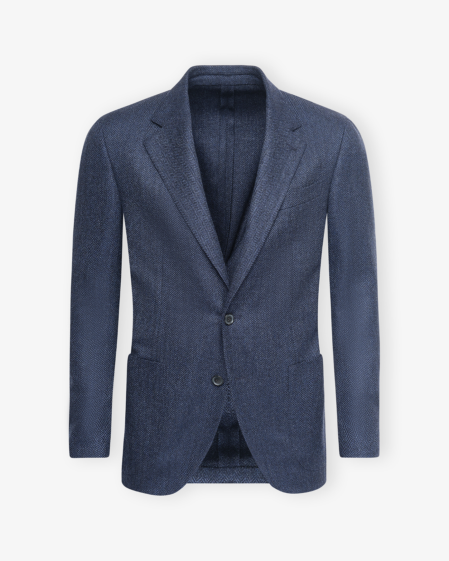 【sale】caruso butterfly ジャケット 48 Caruso - Blue butterfly jacket in cashmere and wool