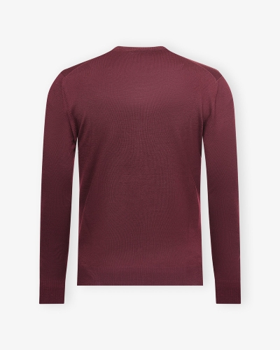 LHDA - V-neck virgin wool -  Bordeaux