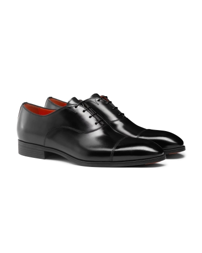 Santoni - Lace-up with rubber sole - Black