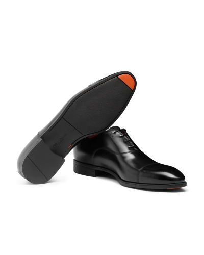 Santoni - Lace-up with rubber sole - Black