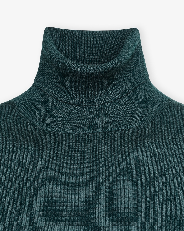 LES HOMMES D'AMSTERDAM LHDA - Turtleneck virgin wool - Green