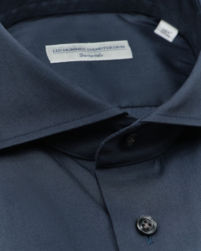 LHDA x Thomas Mason - Shirt modern fit +4cm - Navy