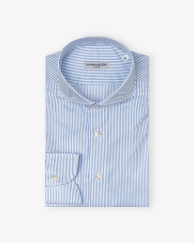 LHDA x Thomas Mason - Shirt modern fit - L. blue Stripes