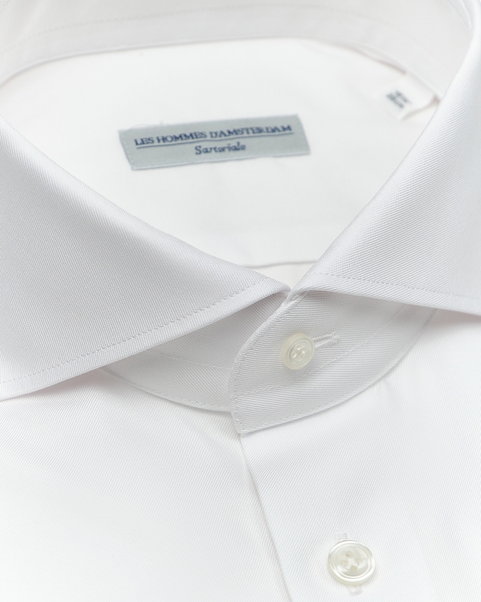 LES HOMMES D'AMSTERDAM LHDA x Thomas Mason - Shirt modern fit - White