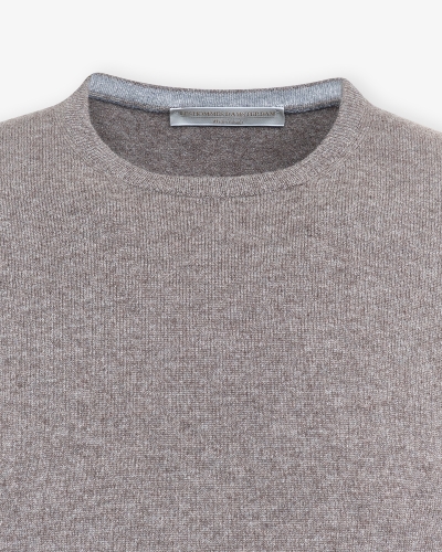 Round neck - Cashmere - Greige
