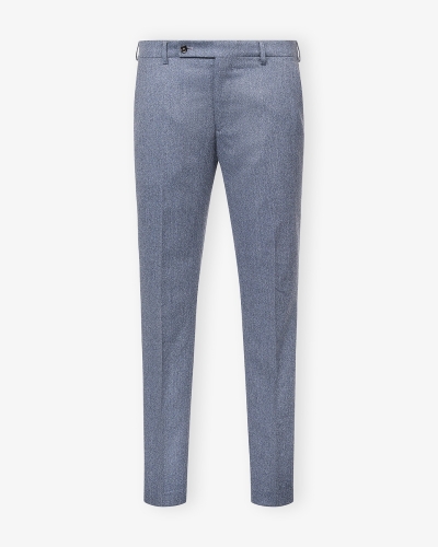 Berwich - Trousers flannel - Grey-Light blue