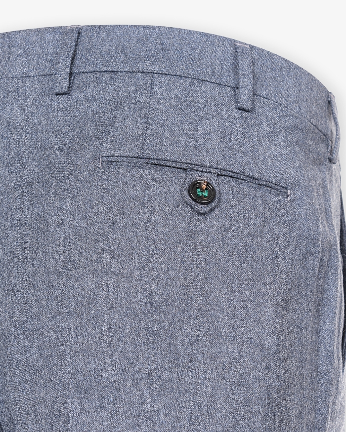 BERWICH Berwich - Trousers flannel - Grey-Light blue