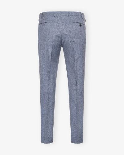Berwich - Trousers flannel - Grey-Light blue