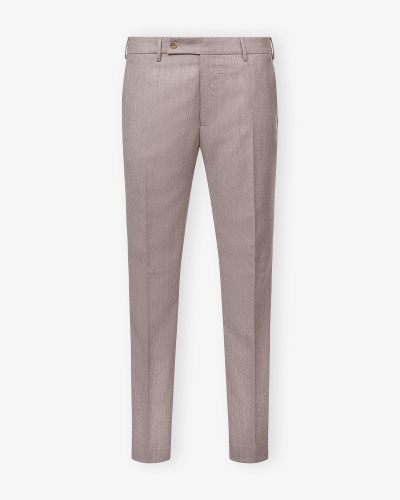 Berwich - Trousers flannel cashmere - Taupe