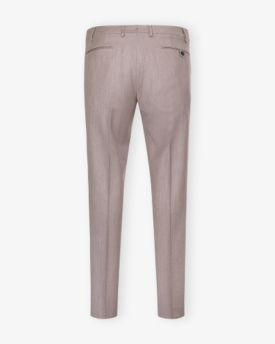 Berwich - Trousers flannel cashmere - Taupe