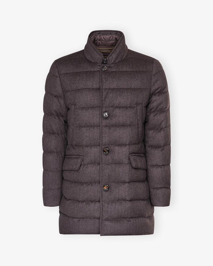MOORER MooRER - Parka goose down - Wool/cashmere - Brown