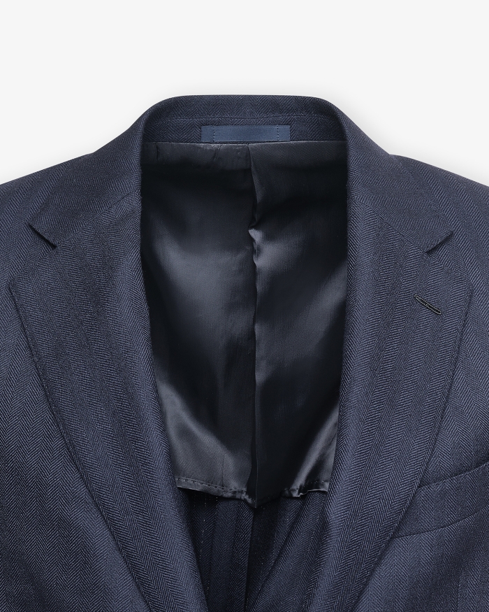 CARUSO Caruso - Aida jacket wool herringbone - Navy