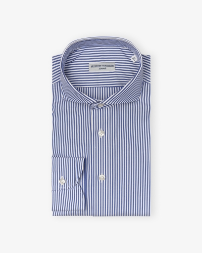 LHDA x Thomas Mason - Shirt modern fit - Blue stripes