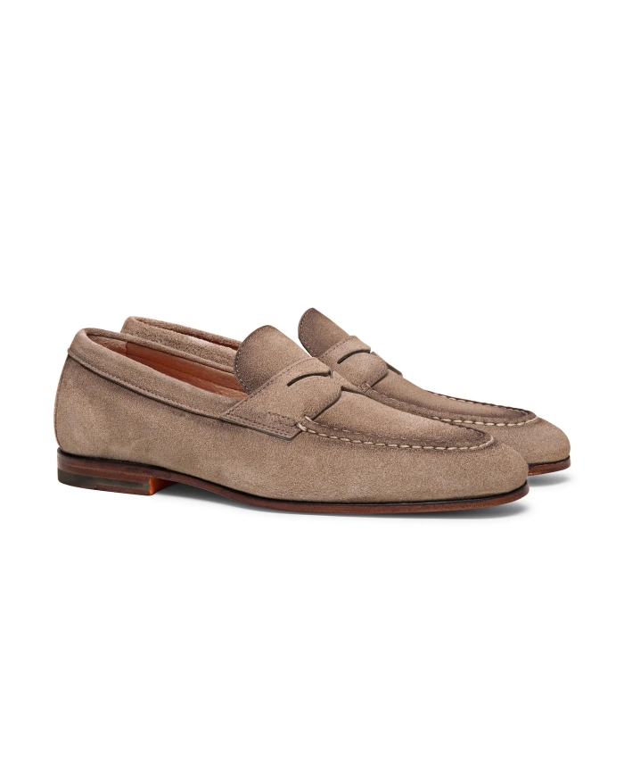 SANTONI Santoni - Penny loafer - Goodyear - Taupe