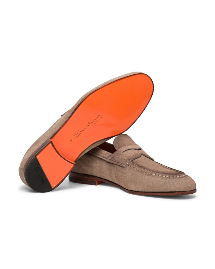 SANTONI Santoni - Penny loafer - Goodyear - Taupe