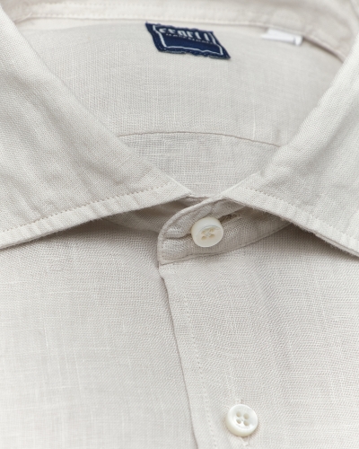 Fedeli - Shirt Nick linen - Sand