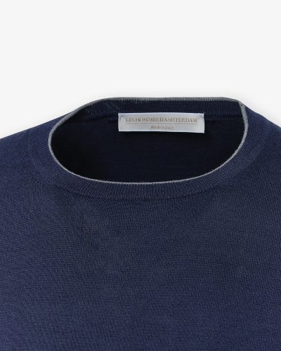 LHDA - Round neck silk cotton - Navy