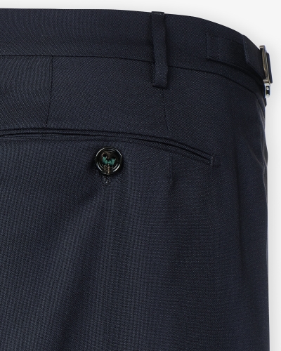 Berwich - Trouser wool retrolong - Navy