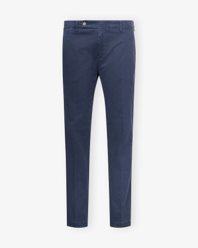 Berwich - Trouser cotton stretch - Navy