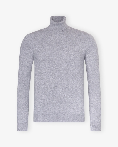 Fedeli - Turtleneck full cashmere - Light grey