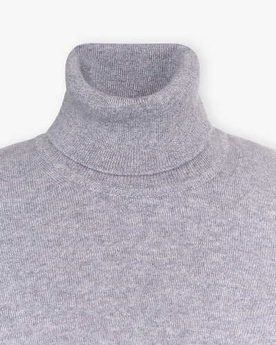 Fedeli - Turtleneck full cashmere - Light grey