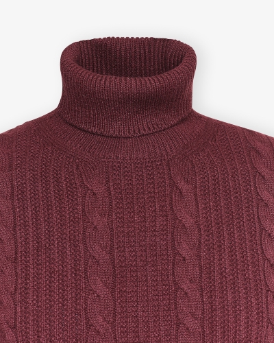 Corneliani - Turtleneck virgin wool - Bordeaux