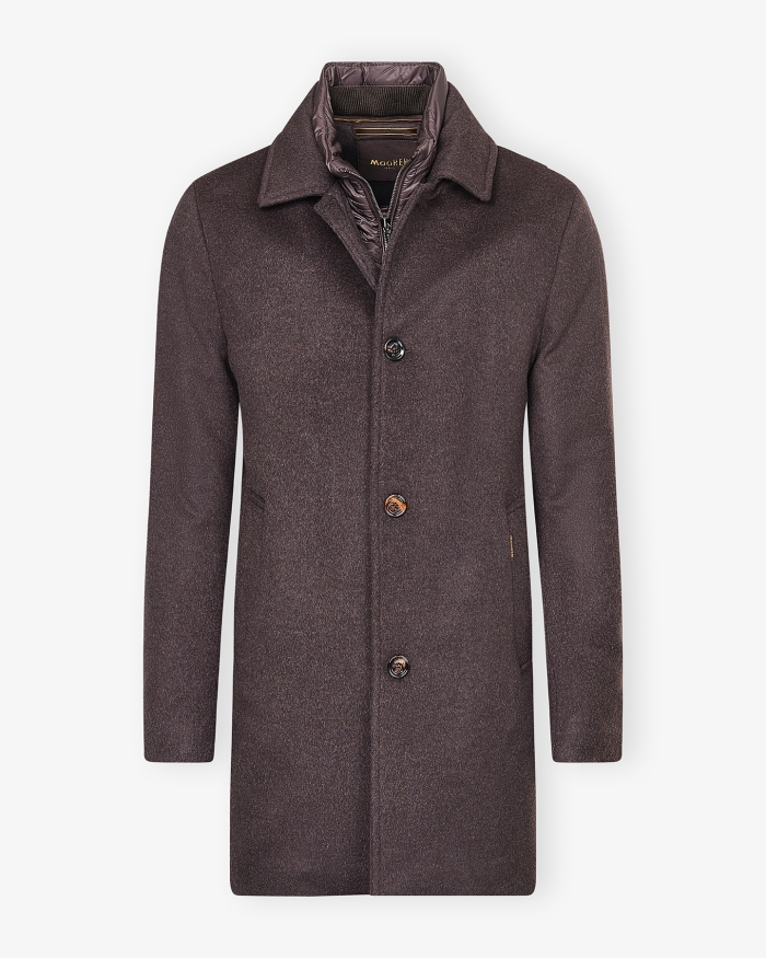 MOORER MooRER - Overcoat wool and cashmere - Brown