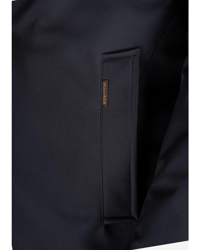 MOORER MooRER - Padded overcoat with goose down - Navy