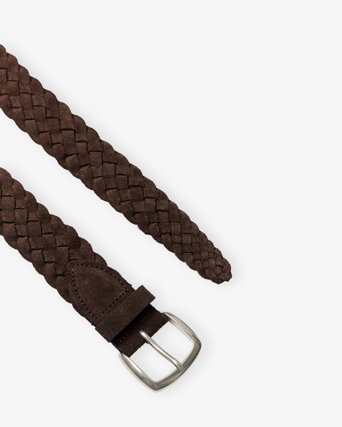 D'AMICO D'Amico - Belt Braided calf leather - Brown