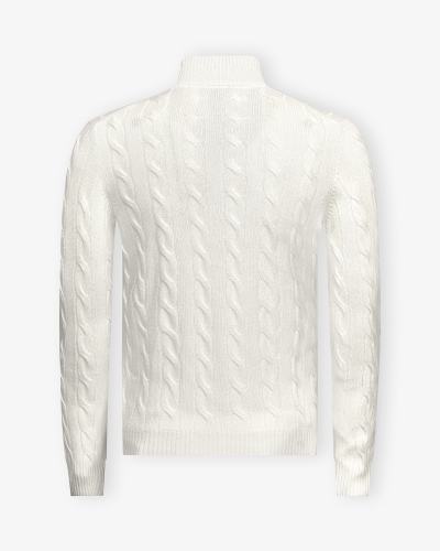 LHDA - Vest with zip - Cashmere - Cream white