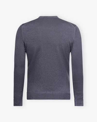 LHDA - V-neck virgin wool - Washed grey