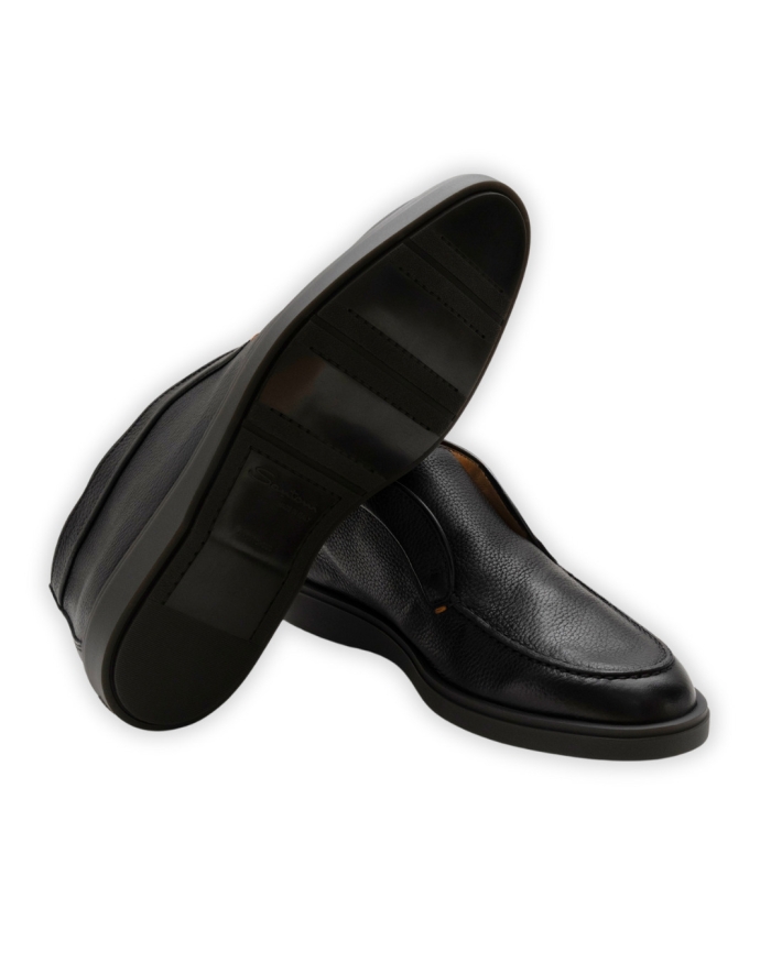 SANTONI Santoni - Black deerskin desert boot - Black