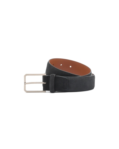 Santoni - Adjustable belt calf suede - Grey
