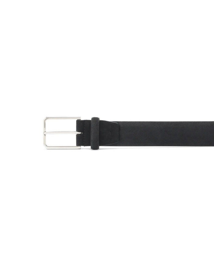 SANTONI Santoni - Adjustable belt calf suede - Grey