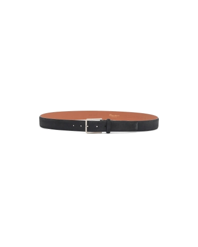 Santoni - Adjustable belt calf suede - Grey