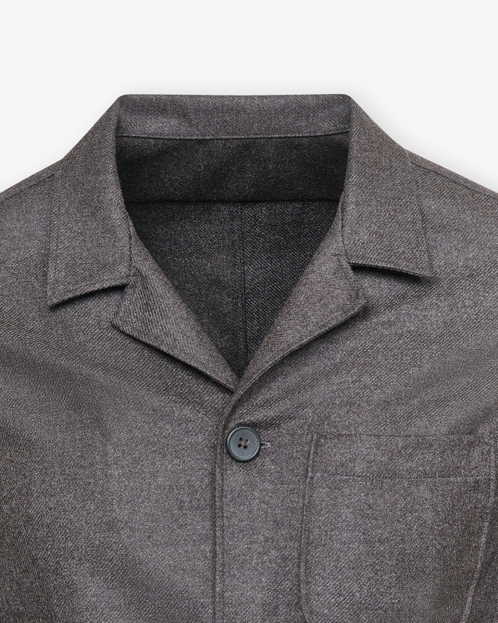 LES HOMMES D'AMSTERDAM LHDA x Loro Piana - Shirt jacket wool and cashmere - Brown