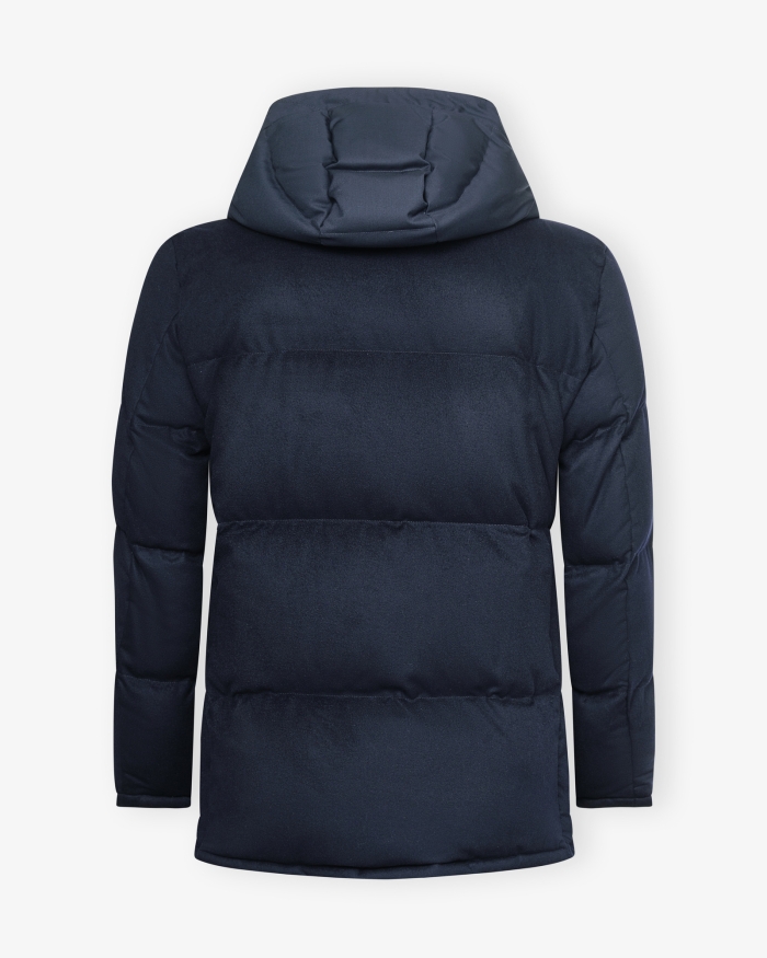 KITON Kiton - Padded parka - Baby cashmere - Navy