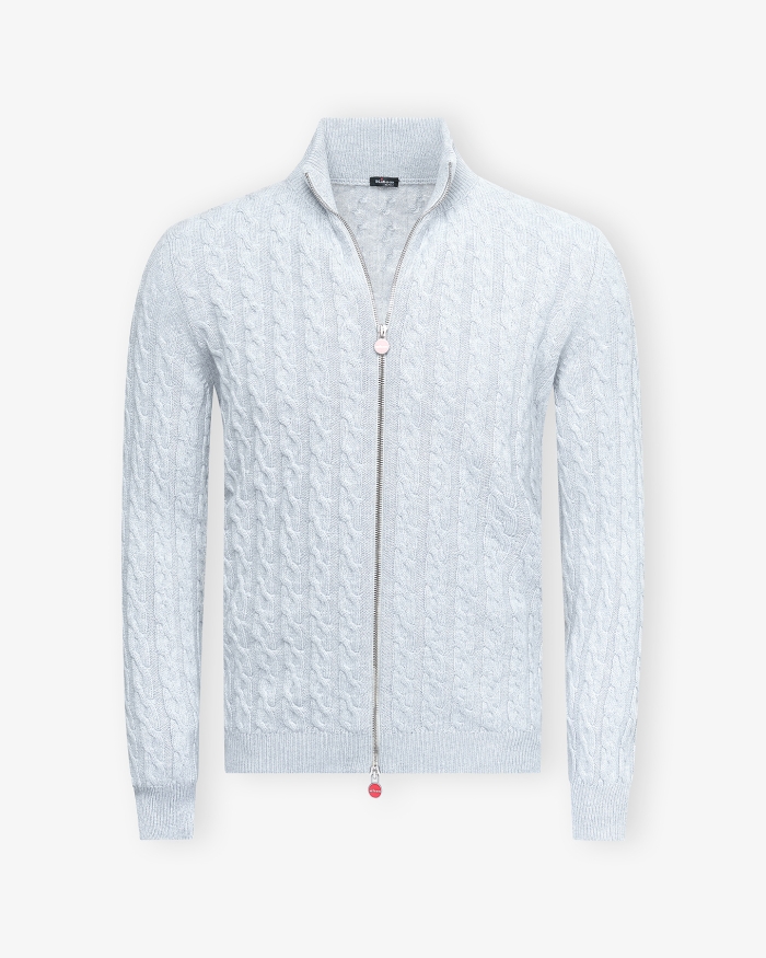 KITON Kiton - Vest full zip - Cashmere - Grey