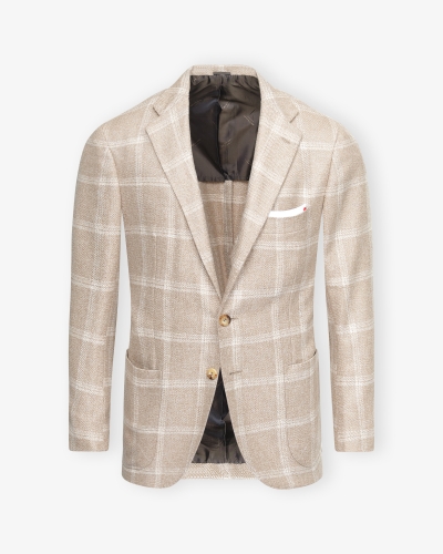 Kiton - Jacket unconstructed full cashmere - Beige