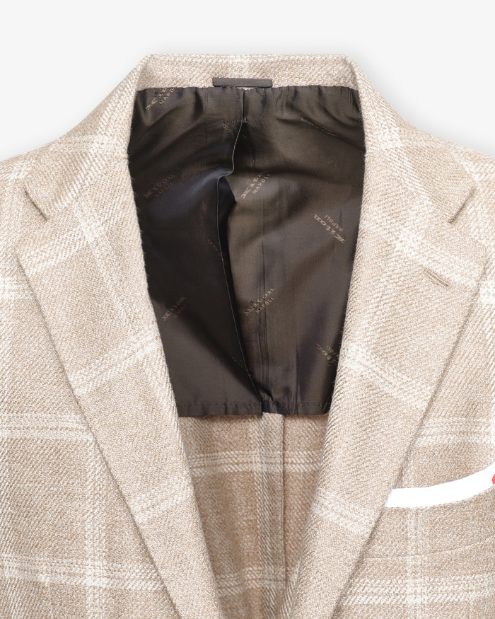 KITON Kiton - Jacket unconstructed full cashmere - Beige
