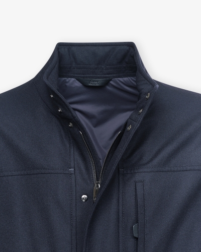Brioni - Field jacket cashmere - Navy