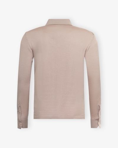 Brioni - Polo shirt long sleeve - Wool - Beige