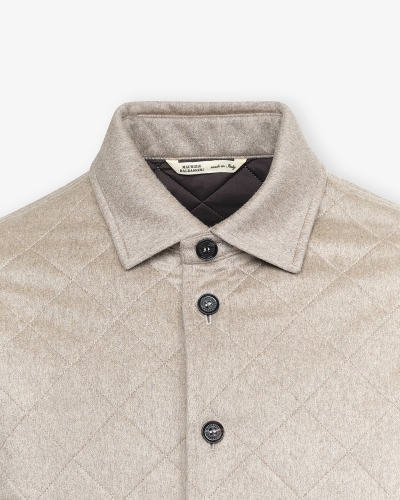 Maurizio Baldassari - Quilted jacket cashmere - Taupe