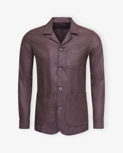 LHDA x Loro Piana - Shirt jacket wool and cashmere - Bordeaux