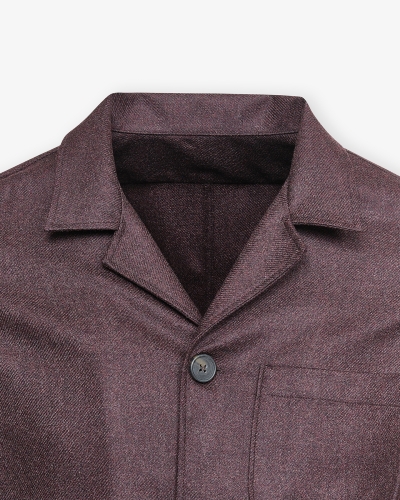 LHDA x Loro Piana - Shirt jacket wool and cashmere - Bordeaux