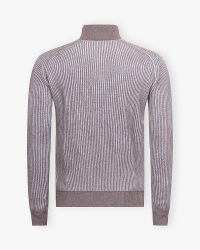 Doriani Cashmere - Half zip cashmere - Greige