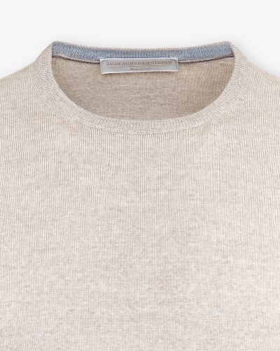 LHDA - Round neck virgin wool - Taupe