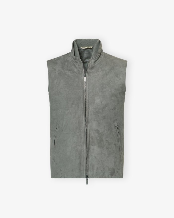 MAURIZIO BALDASSARI Maurizio Baldassari - Gilet pelle leather - Grey