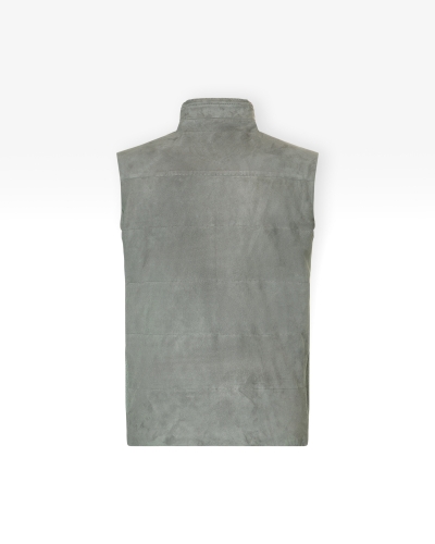Maurizio Baldassari - Gilet pelle leather - Grey