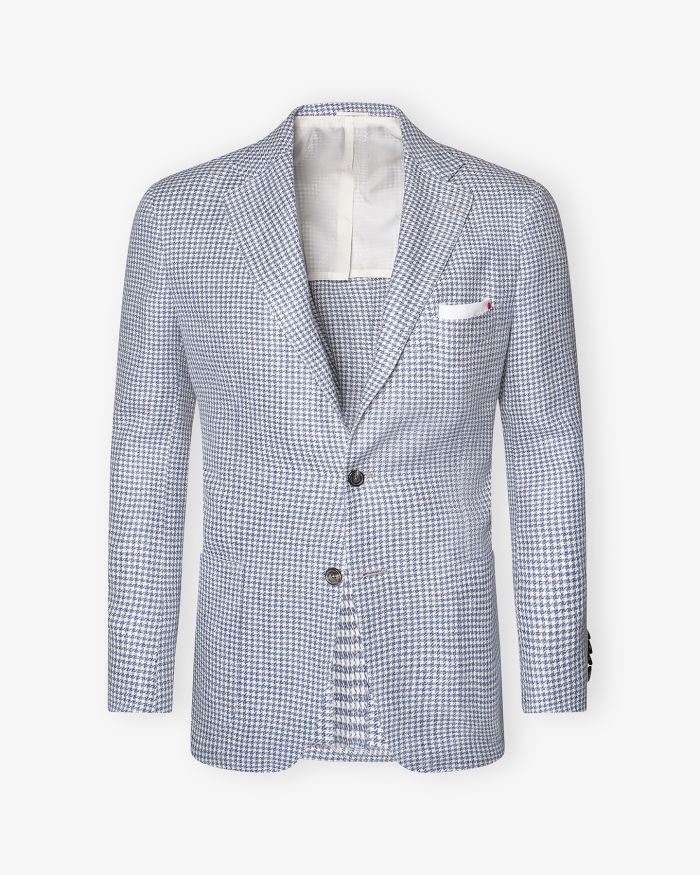 KITON Kiton - Jacket linen silk cotton - Light blue